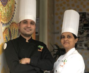 Chef Ram and Susmitha Veganosaurus