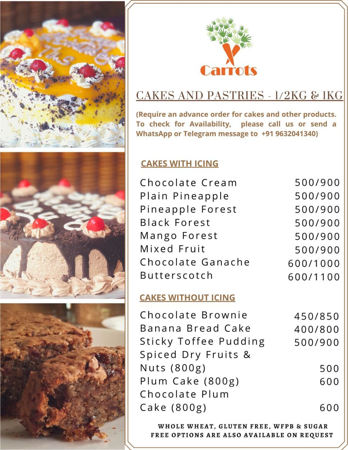 Carrots New Menu Carrots Vegan Restaurant   Menu03 Cakes 1187x1536 